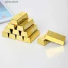 Koelkastmagneten 1Pc Gouden Baksteen Magnetische Clip Koelmiddelsticker Praktisch en afneembaar Sterke magnetische wrijvingssticker Interessante woondecoratie Y240322