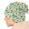 Berets Plumeria Aloha Vailies Knit kapelusz hawajski tropikalne kwiaty piękne śliwki Brimeless dzianin Prezent Skullcap Casual