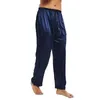 Indumenti da notte da uomo Pigiami di seta imitati Pantaloni Pantaloni da notte Pantaloni da notte Pantaloni senza cuciture Mutande comode traspiranti da uomo