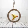 Autres fournitures d'oiseaux Perroquet Hamac d'été Escalade Swing Cage à oiseaux Stand Petits jouets Cockatiel Paille