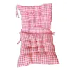 Almohada 40x40 cm Silla de oficina de celosía rosa engrosada suave para asiento Mat Taburete Pad