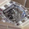 Designerhorloges Luxe herenhorloges Horloges van hoge kwaliteit Waterdicht roestvrijstalen wijzerplaat 41 mm saffierspiegel Automatisch mechanisch kernhorloge Richar Watch 2vay