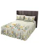 Bed Skirt Flowers Daisy Lavender Elastic Fitted Bedspread With Pillowcases Protector Mattress Cover Bedding Set Sheet