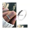 Band Rings Mom Mother Or Dad Father Sier Finger Holiday Gifts Love Fashion Jewelry Size 6 7 8 9 10 Drop Delivery Ring Dhlrf