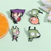 Invader ZIM Emaille Pins Benutzerdefinierte Cartoon Dib Schwein Broschen Revers Abzeichen Anime TV Serie Schmuck Geschenk für Fans Freunde