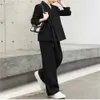 2023 Winter Womens Blazer Set Professional Elegant Office Suit and Pants 2 Piece Busines Trouser Suits 240315