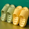 Slippers Leaky Bottom Bathroom Bathing Simple Men's And Women's Home Indoor Massage Sandals Featured Beach