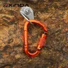 Accessoires Xinda Rock klimmen Karabijnse Pearshape Buckle 25kn Veiligheid Auto Lock Spring Loaded Gate Aluminium Hcarabiner Outdoor Kits