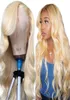 Brazilian Body Wave 613 Lace Front Wig Russian Platinum Honey Blonde Lace Frontal Remy Human Hair Wigs 13x4 inch4311549