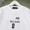 Abbigliamento per bambini di marca design minimal estivo tute per bambini Taglia 110-160 CM Maglietta e pantaloncini per ragazzi con stampa di lettere nere 24Mar