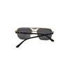 Lunettes de soleil de luxe Polaroid Lens Designer Femmes Hommes Goggle Senior Lunettes pour femmes Cadre de lunettes 58 Vintage Lunettes de soleil en métal 5 couleurs de haute qualité