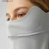 ファッションフェイスマスクネックゲイターOhsunny Sun Protective Scarf Eye Full Protection Mask Women Solid Color Opening Autdoors for OutdoorsサイクリングL240325