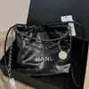 Women Mini 22 Lambskin Dripstring Zakupy Połączone torby z monetą srebrną metalową sprzęt Matelasse łańcuch crossbody torebki różowe czarne białe szara torebka 19x20 cm