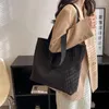 Avondtassen Corduroy Schoudertas Voor Dames 2024 Mode Koreaanse Grote Vrouwelijke Handtassen Katoenen Doek Shopper Dames Tote