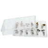 Decorative Plates 40PCS Watch Crowns Waterproof Replacement Assorted Repair Tools With Box