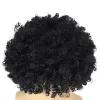 Pruiken Afro Krullend Pruik Zwart Synthetisch haar Mannelijke kapsels Verstelbare kapmaat Natuurlijke kapsels Afro Pruik Colly Jaren '70 Kostuumpruiken voor mannen