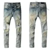 Designer Mens Jeans Jeans High Street Hole Star Patch Pantalon de panneau de broderie étoile pour hommes stretch pantalon slim-fit pantalon 28-40 taille