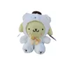 Söt liten vit björnserie Kulomi Plush Toys Dolls fyllda anime födelsedagspresenter hem sovrum dekoration