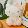 Saint Valentin 2024 Nouveau mignon dessin animé chat en peluche poupée doux remplissage oreiller accompagnant poupée cadeau d'anniversaire usine en gros en stock