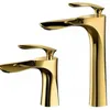 Bathroom Sink Faucets Tianview Zinc Alloy And Cold Built-in Basin Faucet Golden Mixed Water Single-hole Countertop