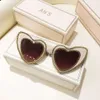 2 PCS الأزياء مصمم فاخر Diamond Set Love Sunglasses 2022 New Sunglasses Women Ins Concave Shape Noble Flash Diamond