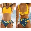 Designer Swimsuit Women Bikini Sets 2021Bikini Sexy Yellow Multicolor Bikini Swimsuit Women