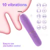 Hız Vibratörleri 10 Mini Mermi Vibratör Seks Oyuncakları Kadın Vajina Klitoris Stimülatörü USB Ücret Yetişkin Oyuncaklar Kadın Mastürbasyon 2024