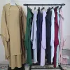 QNPQYX 2 pièces ensemble femmes musulmanes Hijab Robe prière vêtement Abaya longue Khimar Ramadan Robe arabe Abayas ensembles vêtements islamiques Robe