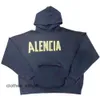 Balencigs Sweat à capuche de mode Sweat à capuche pour hommes Pulls de haute qualité Vérifié Édition correcte Marque de mode de luxe Broken ins Heavy Worke J6U3