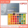 Sombra 1/2 pçs 114 cores sabores exóticos paleta de sombra pressionado brilho shimmer fosco sombra de olho néon metálico maquiagem cosméticos