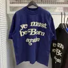 デザイナーメンズTシャツ再生フォームレタープリント半袖アメリカハイストリートルーズファッションブランドカジュアルカップルTシャツ