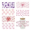 Window Stickers UV DTF Transfer Sticker Valentine's Day för 16oz Libbey Glasses Wraps Bottles Cup Can DIY Waterproof Custom Decals D8339