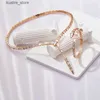 Charm Bracelets Designer Luxury Dinner Necklace Women Lady Mother of Pearl Settings Cubic Zircon Snake Snakelike Collar Necklace Bangle L240322