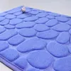 Teppiche Korallensamt-Bodenmatte, geprägter Stein, Haushalt, Memory-Baumwolle, Badezimmer, verdickter, saugfähiger Türteppich