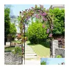 Łuki Arbours Pergolas Bridge Metal Garden Assemble Ly z 8 stylami Arbor Trellis Plants Wsparcie Rose Arch Outdoor Party EV Otyjb