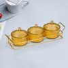 Bowls Snack Dishes Storage Container Fruit Tray For Countertop 3 4 Gold