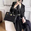 Sac à main en cuir véritable Bk L Sac à motif crocodile haut de gamme pour femmes 2024 Nouvelle mode polyvalente Sac en cuir véritable Sac à main à bandoulière