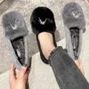 Casual Schuhe Plus Größe 40/42 Chic Metall Bogen-knoten Pelz Mokassins Femme Warme Plüsch Wohnungen Runde Kappe Pelzigen müßiggänger Winter Baumwolle Frauen 2024