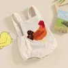 Rompers Born Baby Boy Girl Summer Outfits Corduroy Romper Farm Chicken Overalls 0 3 6 9 12 Months Infant Clothes