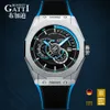 Bugatti -merk Domineering Men's waterdichte Luminous volledig automatisch mechanisch horloge