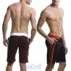 Shorts pour hommes Hommes doux lâche genou longueur séchage rapide maille respirante taille basse