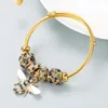 Pan Jiaduola Fashion Bracelet Alloy Non Fading Adjustable Bee Sparkling Diamond Ball Bestselling