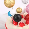 Party Supplies 20Pcs Mixed Size Colorful Ball Cake Topper Home Birthday Wedding Cupcake Decoration