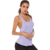 Active Shirts 2024 Summer Womens Sports Gym Racer Back Running Vest Fitness Jogging Yoga Tank Top 10 Colors Female Outfits