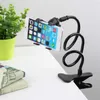 Mobiltelefonfästen Holders Universal Mobile Telefon Holder Flexible 360 ​​Justerbar Holder Clip Cell Phone Desktop Support Stand Bed Desk Mount Lazy Bracket 240322