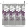 Shower Curtains Retro Curtain Nordic Boho Flowers Printing Bathroom Waterproof Fabric Bath Decoration Sets With Hooks