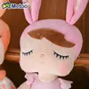 Fyllda plyschdjur Metoo Dolls Kids Toys Pastoral Angela Söta fyllda djur Rabbit Plush Toys For Girls Baby Christmas Birthday Present L240322