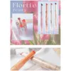 FLORTTE Chu Jelly Lipstick Floria First Kiss Love Series Pen Mirror Water Light Lip Glaze Hydrating Water Women Beauty Cosmetics 240320