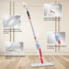 DARIS Spray Floor Mop With Reusable Microfiber Pads 125cm Long Handle Flat Mop For Home Kitchen Cleaning Mop Tools 360° Rotation 240315