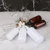 Botellas de almacenamiento 10 unids 8 oz Bomba de loción Botella recargable Plástico Claro Blanco Marrón Embalaje cosmético 500 ml 300 ml 250 ml Vacío para champú